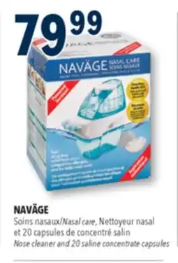 Familiprix NAVÄGE Nasal care, Nose cleaner and 20 saline concentrate capsules offer