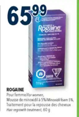 Familiprix ROGAINE, For women, Minoxidil foam 5%, Hair regrowth treatment offer