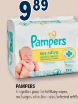 Familiprix PAMPERS Baby wipes, selected refills offer