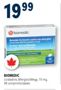 Familiprix BIOMEDIC, Loratadine, Allergy, 10 mg, 48 tablets offer