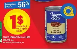 Maxi CORDON BLEU OU ESTA SAUCE CORDON BLEU OU ESTA, 284/398 mL offer