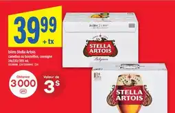 Maxi BIÈRE STELLA ARTOIS CANETTES OU BOUTEILLES, 24x330/355 mL offer
