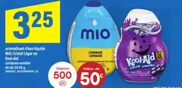 Maxi AROMATISANT D'EAU LIQUIDE MIO, CRISTAL LÉGER OU KOOL-AID, 48 mL offer
