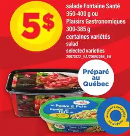 Maxi SALADE FONTAINE SANTÉ 350-400 G OU PLAISIRS GASTRONOMIQUES 300-385 G | SALAD offer
