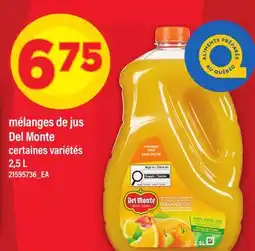 Maxi MÉLANGES DE JUS DEL MONTE offer