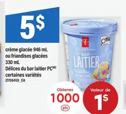 Maxi CRÈME GLACÉE 946 ML OU FRIANDISES GLACÉES 330 ML DÉLICES DU BAR LAITIER PC offer
