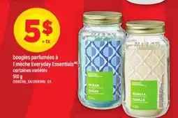 Maxi BOUGIES PARFUMÉES À 1 MÈCHE EVERYDAY ESSENTIALS offer