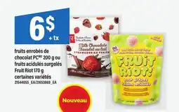 Maxi FRUITS ENROBÉS DE CHOCOLAT PCMD 200 G OU FRUITS ACIDULÉS | Fruit Riot 170 g offer
