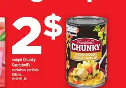 Maxi SOUPE CHUNKY CAMPBELL'S offer