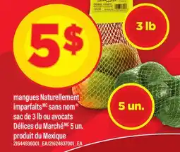 Maxi MANGUES NATURELLEMENT IMPARFAITS SANS NOM SAC DE 3 LB OU AVOCATS DÉLICES DU MARCHÉ 5 UN offer