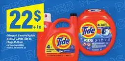 Maxi DÉTERGENT À LESSIVE LIQUIDE 3,46/3,9 L, PODS TIDE OU FLINGS 45-76 UN offer
