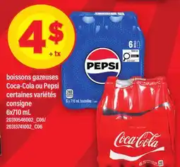Maxi BOISSONS GAZEUSES COCA-COLA OU PEPSI offer