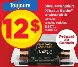 Maxi GÂTEAU RECTANGULAIRE DÉLICES DU MARCHÉ | BAR CAKE offer