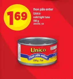 Maxi THON PÂLE ENTIER UNICO | solid light tuna offer