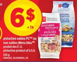 Maxi PISTACHES SALÉES PC OU NON SALÉES MENU BLEU | PISTACHIOS offer