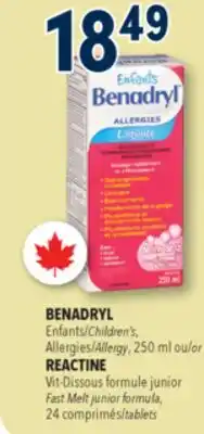 Familiprix BENADRYL Children's, Allergy offer