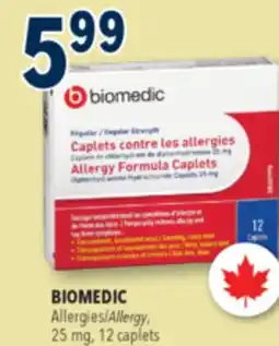 Familiprix BIOMEDIC, Allergy, 25 mg, 12 caplets offer