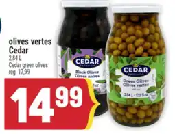 Marché Adonis OLIVES VERTES CEDAR | CEDAR GREEN OLIVES offer