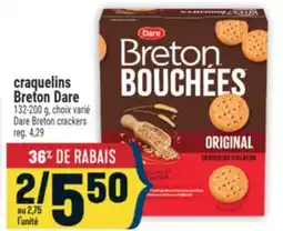 Marché Adonis CRAQUELINS BRETON DARE | DARE BRETON CRACKERS offer