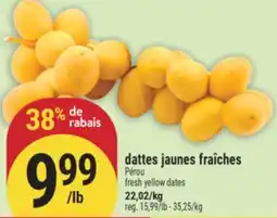 Marché Adonis Dattes jaunes fraîches | Fresh yellow dates offer