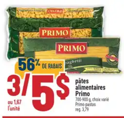 Marché Adonis PÂTES ALIMENTAIRES PRIMO | PRIMO PASTAS offer