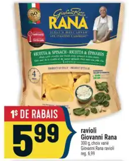 Marché Adonis RAVIOLI GIOVANNI RANA | GIOVANNI RANA RAVIOLI offer