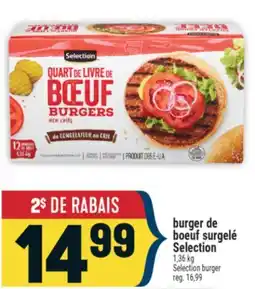 Marché Adonis Burger de boeuf surgelé Selection | Selection burger offer