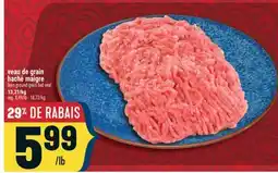 Marché Adonis Veau de grain haché maigre | Lean ground grain fed veal offer