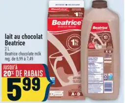 Marché Adonis LAIT AU CHOCOLAT BEATRICE | BEATRICE CHOCOLATE MILK offer