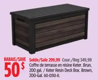 Canadian Tire Keter Resin Deck Box offer
