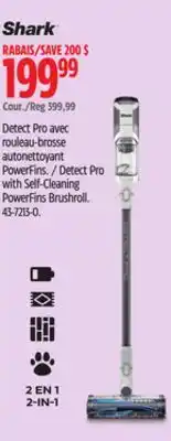 Canadian Tire Shark Detect Pro with Self-Cleaning PowerFins Brushroll offer