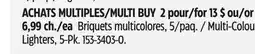 Canadian Tire BIC Multi-Colou Lighters, 5-Pk offer