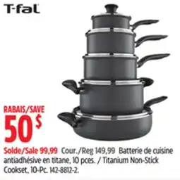 Canadian Tire T-FAL Titanium Non-Stick Cookset, 10-Pc offer