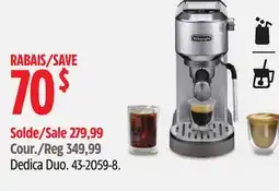Canadian Tire DELONGHI Dedica Duo offer