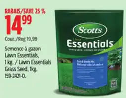 Canadian Tire Lawn Essentials Grass Seed offer