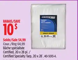 Canadian Tire Certified Specialty Tarp offer