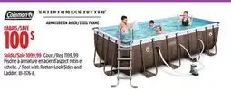 Canadian Tire Coleman Pool with Rattan-Look Sides and Ladder offer