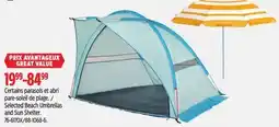 Canadian Tire Selected Beach Umbrellas and Sun Shelter offer