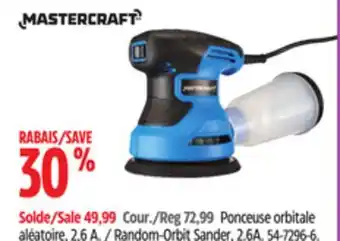 Canadian Tire Mastercraft Random-Orbit Sander 2.6A offer