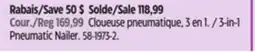 Canadian Tire Mastercraft 3-in-1 Pneumatic Nailer offer