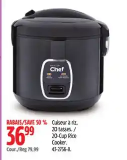 Canadian Tire MASTER Chef 20-Cup Rice Cooker offer