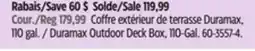 Canadian Tire Duramax Outdoor Deck Box, 110-Gal offer