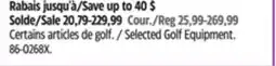 Canadian Tire Taylormade Selected Golf Equipment offer
