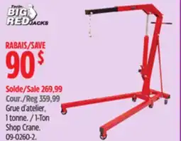 Canadian Tire Big Red Jacks 1-Ton Shop Crane offer