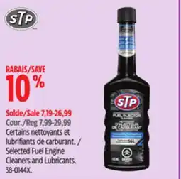 Canadian Tire STP Selected Fuel Engine Cleaners and Lubricants offer
