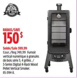 Canadian Tire Pit Boss 3-Series Digital 4-Rack Wood Pellet Vertical Smoker offer