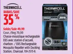 Canadian Tire Thermacell E65 Rechargeable Mosquito Repeller with Docking Station, Charcoal offer