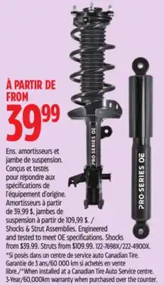 Canadian Tire Shocks & Strut Assemblies offer