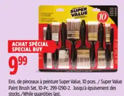 Canadian Tire Super Value Paint Brush Set, 10-Pc offer