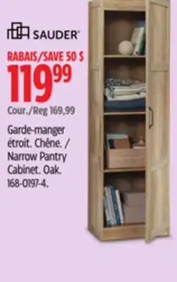 Canadian Tire Sauder Narrow Pantry Cabinet offer